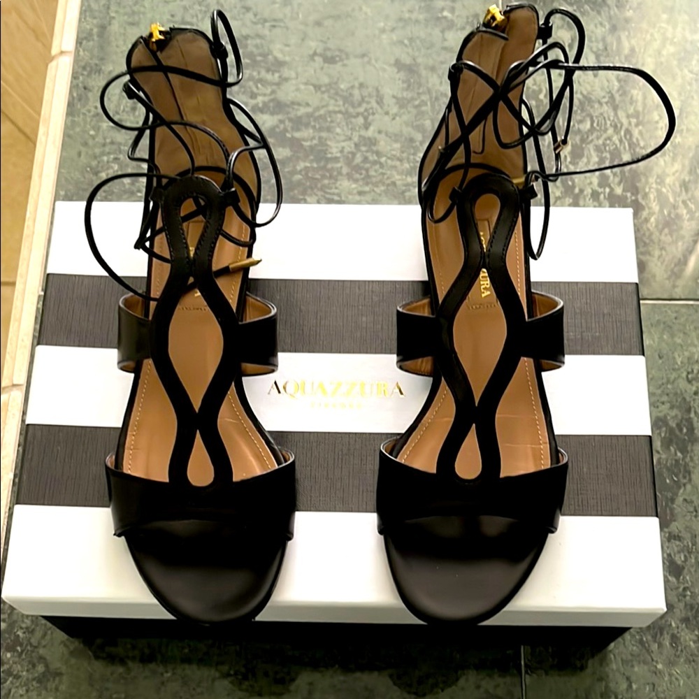 Aquazzura Black Women's Sandals